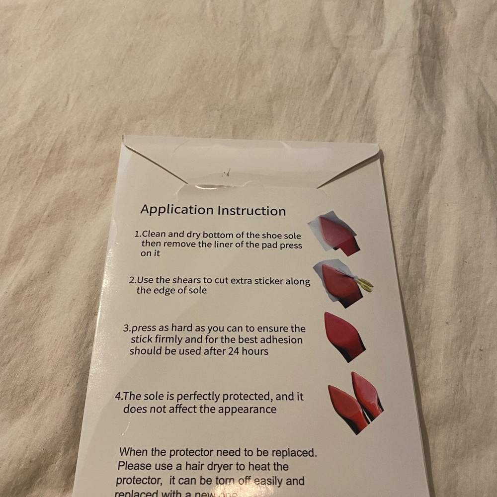 Red Sole Protector for Women Shoes - Picture 4 of 6